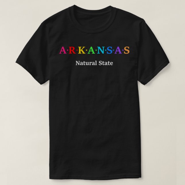 Arkansas USA Etat Naturel TShirt (Design devant)