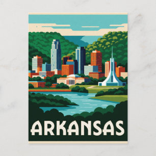 Arkansas USA Ozark-Wildlife-Szenenreise 🛶 Postkarte