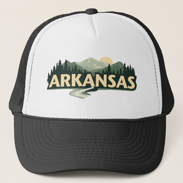 Arkansas USA Truckerkappe (Vorderseite)