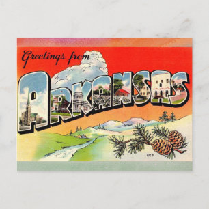Arkansas Vintage-Reisepostkarte Postkarte