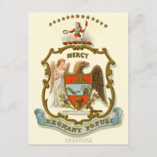 Arkansas Vintage - Staat Postkarte