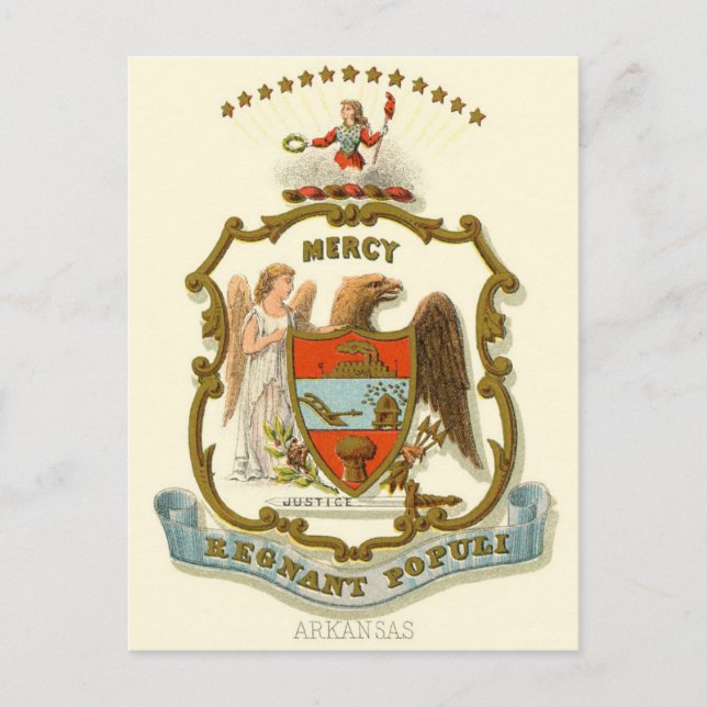 Arkansas Vintage - Staat Postkarte (Vorderseite)