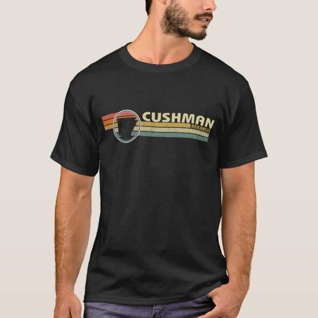 Arkansas - Vintager CUSHMAN im Stil der 80er Jahre T-Shirt (Vorderseite)