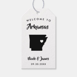 Arkansas Wedding Welcome Bag Tags für Hotelgäste Geschenkanhänger