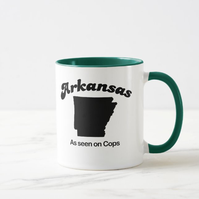 Arkansas - wie auf Polizisten gesehen Tasse (Rechts)