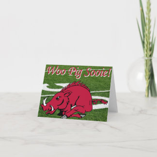 Arkansas Woo Pig Sooie Note Card