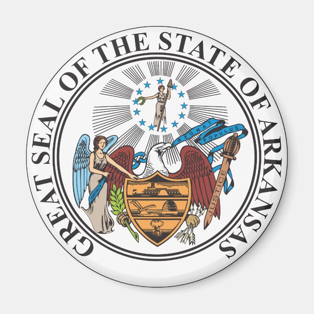 Arkansas-Zeichen Magnet (Vorne)