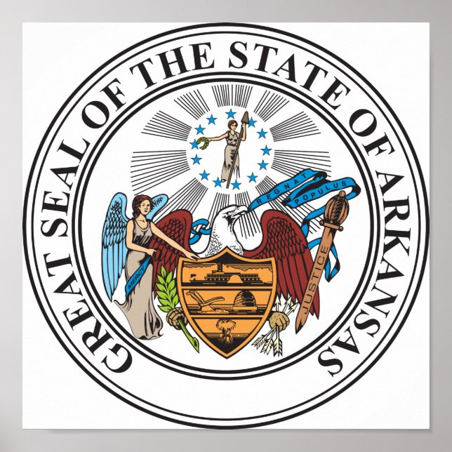 Arkansas-Zeichen Poster (Vorne)