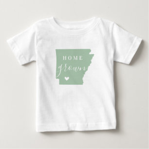 Arkansas Zuhause Grown   Editor Colors Staat Map Baby T-shirt