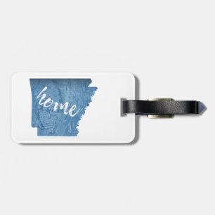 Arkansas Zuhause Wood Grain Gepäckanhänger