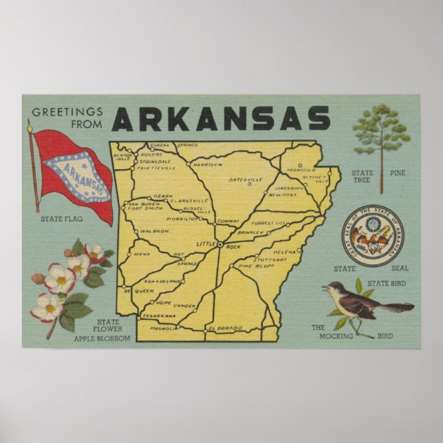 ArkansasGroße BuchstabenszenenArkansas Poster (Vorne)