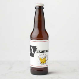 Arkansuds Tasse Bierflaschenetikett