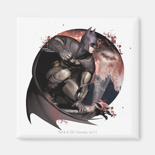 Arkham City Batman Moon Magnet (Vorne)