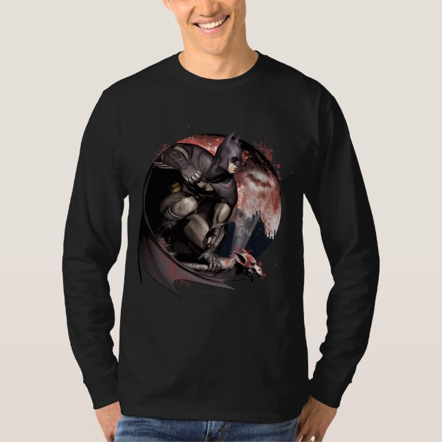 Arkham City Batman Moon T-Shirt (Vorderseite)