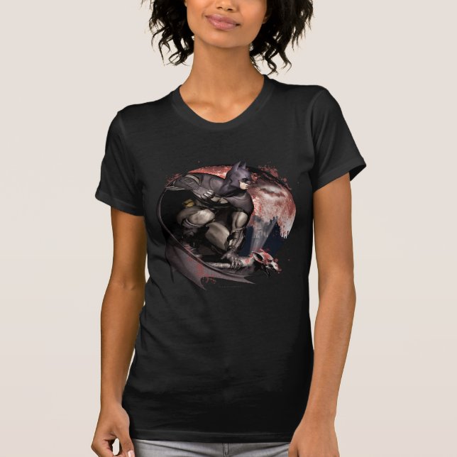 Arkham City Batman Moon T-Shirt (Vorderseite)