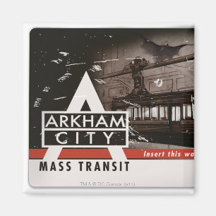 Arkham City Mass Transit Pass Magnet