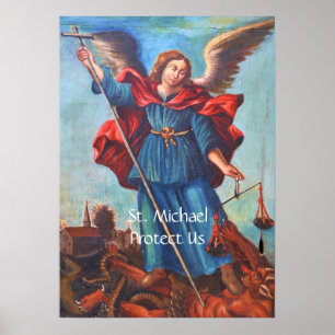 Arkhangel St Michael nous protègent affiche