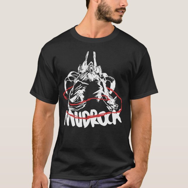 Arknights Mudrock Power Black T-Shirt (Vorderseite)
