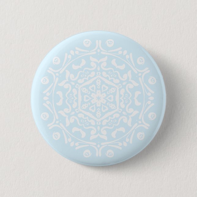 Arktis Mandala Button (Vorderseite)