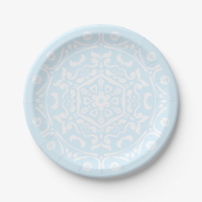 Arktis Mandala Pappteller (Vorderseite)