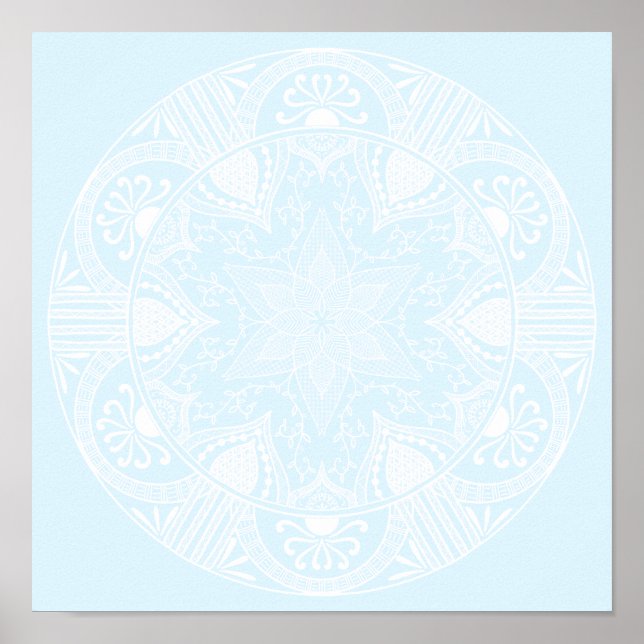 Arktis Mandala Poster (Vorne)