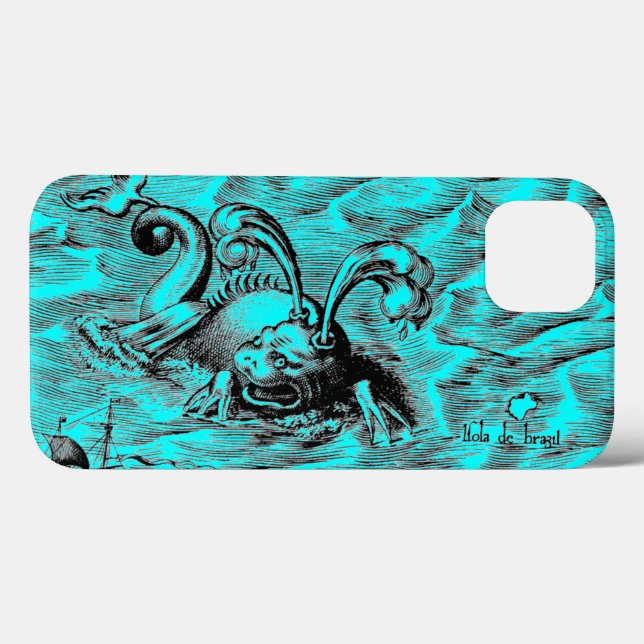 Arktis-Monster iPhone 16 Hülle (Rückseite (Horizontal))