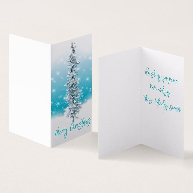 Arktisch blau gefroren frostig silber funkeln imme (Innenseite und Außenseite)