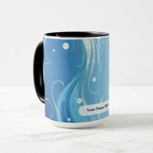 Arktische Blaue Folie Perl Wisp Tasse
