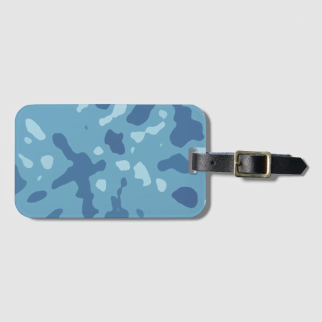 Arktische Camouflage Gepäckanhänger (Vorderseite (Horizontal))