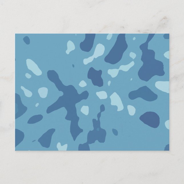 Arktische Camouflage Postkarte (Vorderseite)