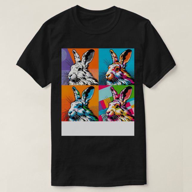 Arktische Coole Kunst - Hasen 1 T-Shirt (Design vorne)