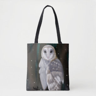 Arktische Eleganz: Schneebesen im Winterwald Tasche