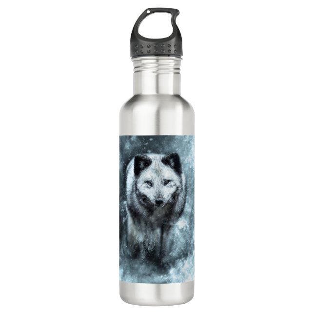 Arktische Fox Edelstahlflasche (Vorderseite)
