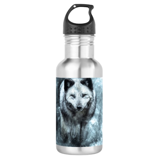 Arktische Fox Edelstahlflasche (Vorderseite)