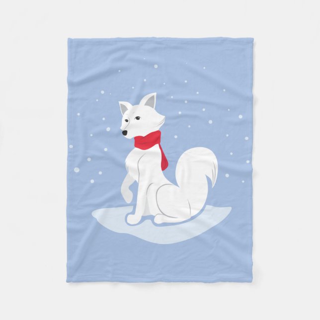 Arktische Fox Fleecedecke (Vorderseite)