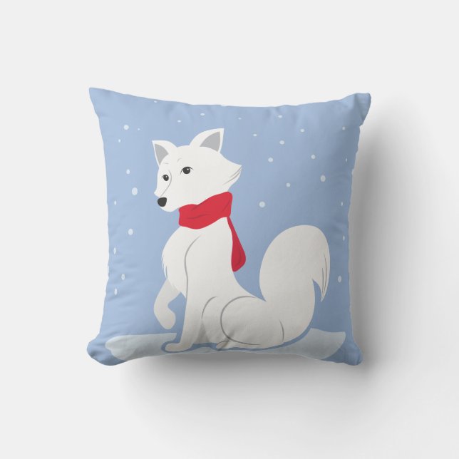 Arktische Fox Kissen (Vorderseite)