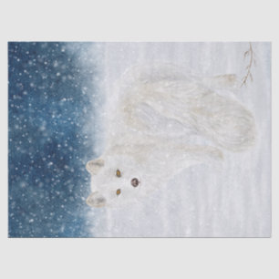 Arktische Fox Seidenpapier