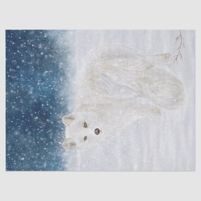 Arktische Fox Seidenpapier (Vorderseite)