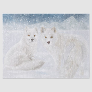 Arktische Fox Seidenpapier
