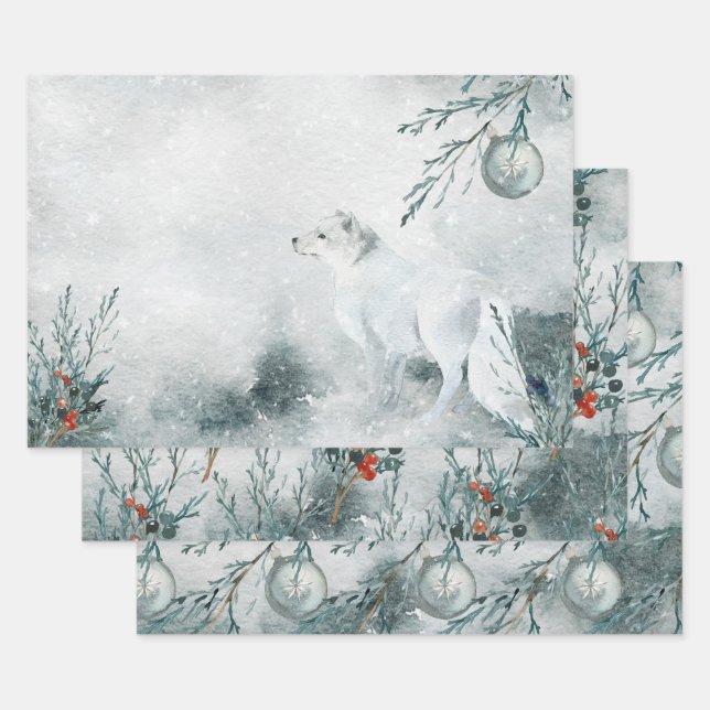 Arktische Fox Winterland Geschenkpapier Set (Set)