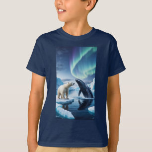 Arktische Fusion: Eisbär und Blauer Wal - Twilight T-Shirt