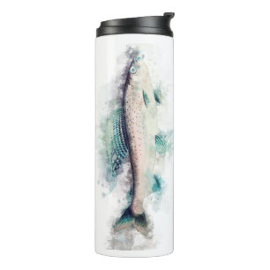 Arktische Grayling Familienfahrt Thermosbecher