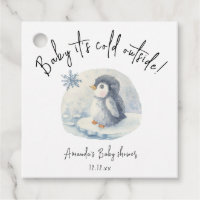 Arktische niedliche Penguin - Baby draußen kalt