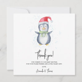 Arktische niedliche Penguin danke Babydusche