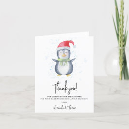 Arktische niedliche Penguin danke Babydusche
