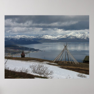 Arktische Nomaden Tipi Poster