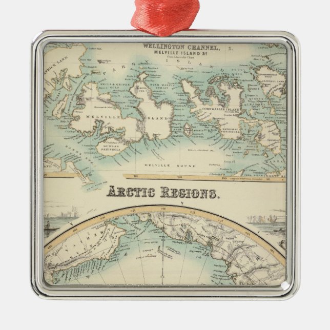 Arktische Regionen 2 Ornament Aus Metall (Vorne)