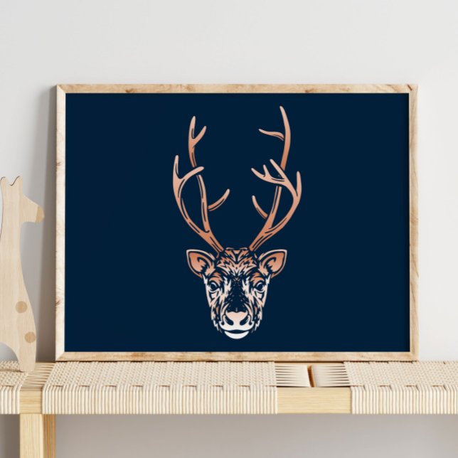 Arktische Rentiere | Rentierwinterwand Poster (Von Creator hochgeladen)