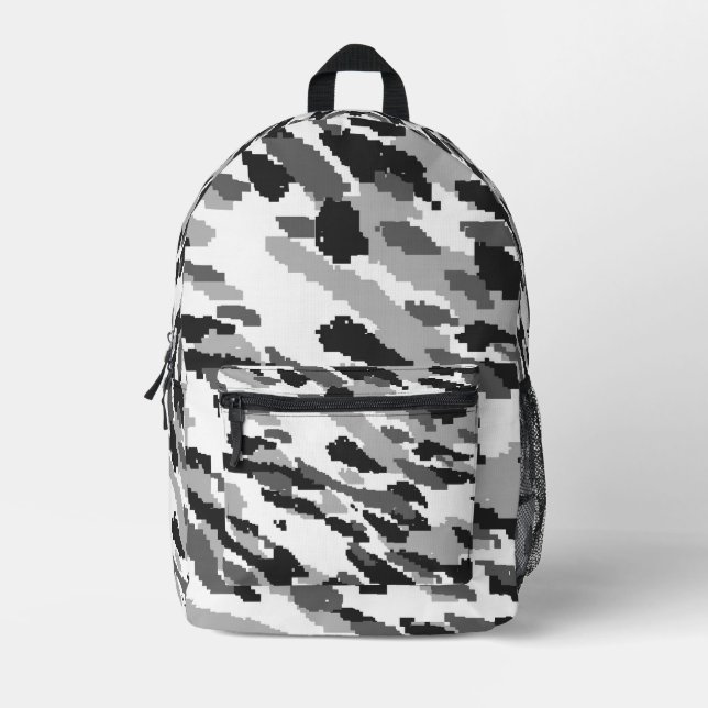 Arktische Schneetarnung Bedruckter Rucksack (Vorderseite)