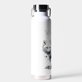 Arktische Schönheit: Winter Fox Custom Trinkflasche
